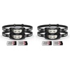 Energizer Universal LED Headlamp (2-Pack), IPX4 Water Resistant Headlamps, Bright Head Light for Outdoors, Camping, Running, Storm, Survival LED Light for Emergencies (Batteries Included)(블랙 (2팩))