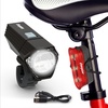 Energizer X400 Rechargeable Bike Light, IPX4 Water Resistant, Compact and Lightweight Design, Front Clip Light and Rear LED Light for Visibility Black(Standard)