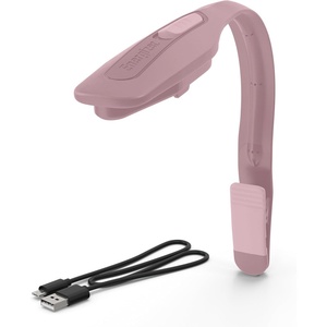 Energizer Flex-R LED Rechargeable Book Light for Reading in Bed, Reading Light with Warm LED Color, Long-Lasting and Lightweight,Blue(Pink)