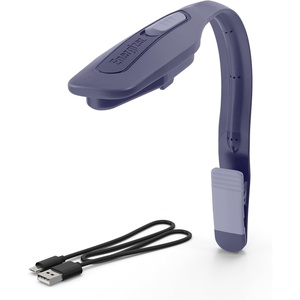 Energizer Flex-R LED Rechargeable Book Light for Reading in Bed, Reading Light with Warm LED Color, Long-Lasting and Lightweight,Blue(Purple)