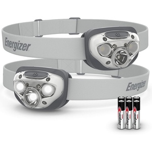 Energizer LED Headlamp PRO (2-Pack), IPX4 Water Resistant Head Light(Stone Gray)