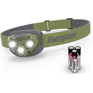 Energizer PRO-260 LED Headlamp, IPX4 Water Resistant Headlamps, High-Performance Head Light for Outdoors, Camping, Running, Storm, Survival LED Light for Emergencies (Batteries Included)(Forest Green)