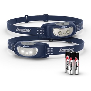 Energizer Universal LED Headlamp (2-Pack), IPX4 Water Resistant Headlamps, Bright Head Light for Outdoors, Camping, Running, Storm, Survival LED Light for Emergencies (Batteries Included)(Navy)