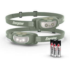 Energizer Universal LED Headlamp (2-Pack), IPX4 Water Resistant Headlamps, Bright Head Light for Outdoors, Camping, Running, Storm, Survival LED Light for Emergencies (Batteries Included)(Camp Green)
